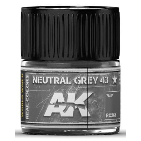 PINTURA REAL COLORS NEUTRAL GREY 43 (10 ml) - AK RC261