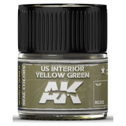 PINTURA REAL COLORS US INTERIOR YELLOW GREEN (10 ml) - AK RC262