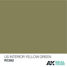 PINTURA REAL COLORS US INTERIOR YELLOW GREEN (10 ml) - AK RC262