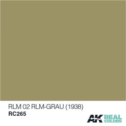 PINTURA REAL COLORS RLM-GRAU RLM02 1938 (10 ml) - AK RC265