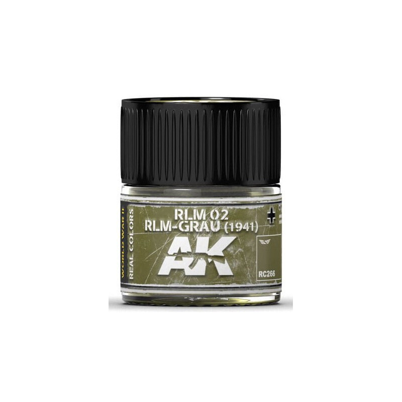 PINTURA REAL COLORS RLM-GRAU RLM02 - 1941 (10 ml) - AK RC266