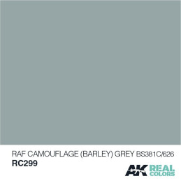 PINTURA REAL COLORS RAF BARLEY GREY BS381C/626 (10 ml) - AK RC299