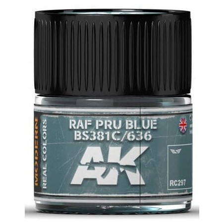 PINTURA REAL COLORS RAF PRU BLUE BS381C/636 (10 ml) - AK RC297