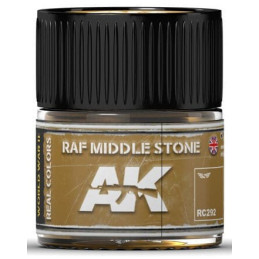 PINTURA REAL COLORS RAF MIDDLE STONE (10 ml) - AK Interactive RC292