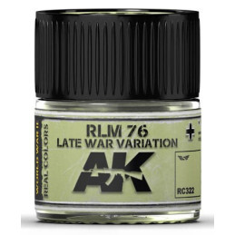 PINTURA REAL COLORS RLM76 Late War Variaton (10 ml) - AK Interactive RC322