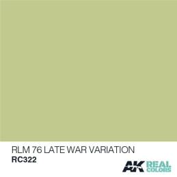 PINTURA REAL COLORS RLM76 Late War Variaton (10 ml) - AK Interactive RC322