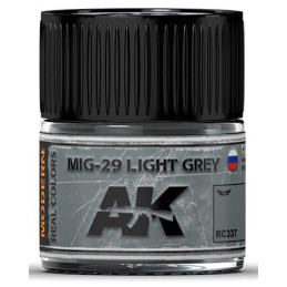 PINTURA REAL COLORS MIG-29 LIGHT GREY (10 ml) - AK Interactive RC337