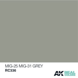 PINTURA REAL COLORS MIG-25 / MIG-31 GREY (10 ml) - AK RC336