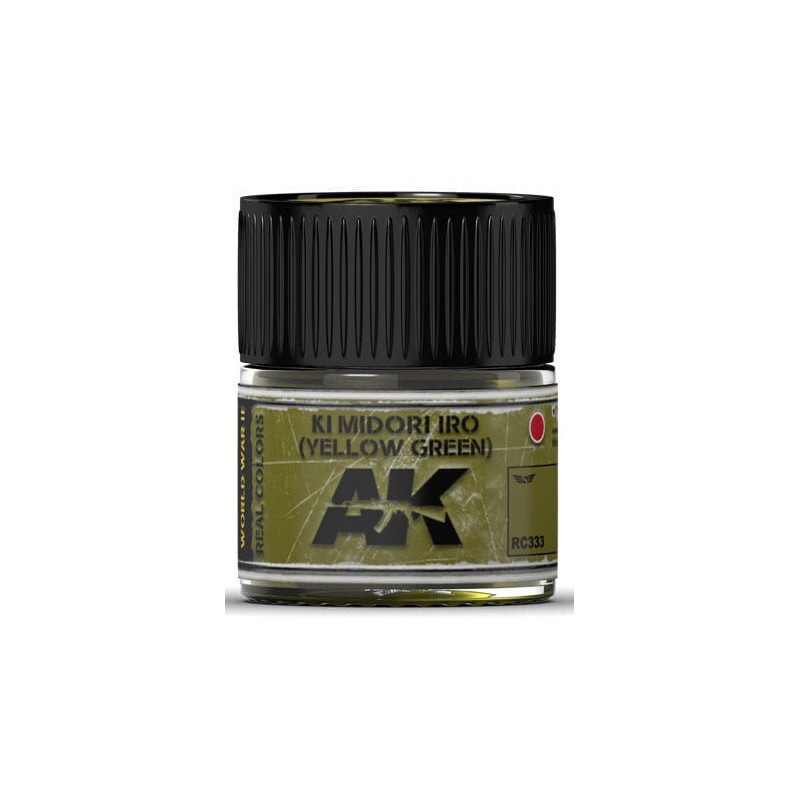 PINTURA REAL COLORS KI MIDORI IRO - Yellow  Green (10 ml) - AK RC333