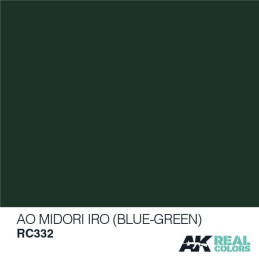 PINTURA REAL COLORS AO MIDORI IRO - Blue  Green (10 ml) - AK RC332