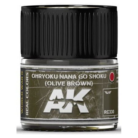 PINTURA REAL COLORS OHRYOKU NANA GO SHOKU - Olive Green (10 ml) - AK RC330