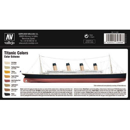 SET COLORES TITANIC - Acrylicos Vallejo 71646