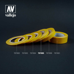 CINTA DE ENMASCARAR 6mm 18mts (2 UNIDS) - VALLEJO T07005