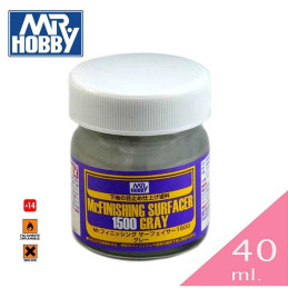 PINTURA ACRILICA IMPRIMACION PINCEL EXTRA FINA GRIS 1500 (40 ml) - Mr. HOBBY SF289