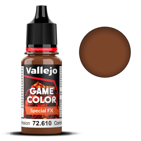 PINTURA SPECIAL FX CORROSION GALVANICA (18 ml) - Acrilicos Vallejo 72610