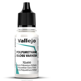 PINTURA BARNIZ POLIURETANO BRILLANTE (18 ml) - Acrilicos Vallejo 72650