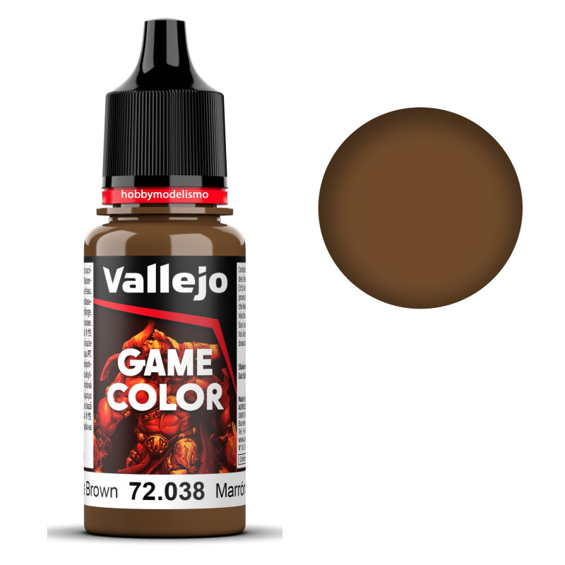 PINTURA ACRILICA MARRON ESCROFULOSO (18 ml)  - Acrilicos Vallejo 72038