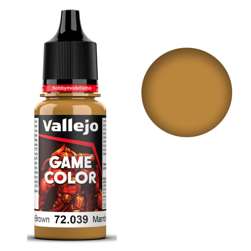 PINTURA ACRILICA MARRON PESTE (18 ml)  - Acrilicos Vallejo 72039