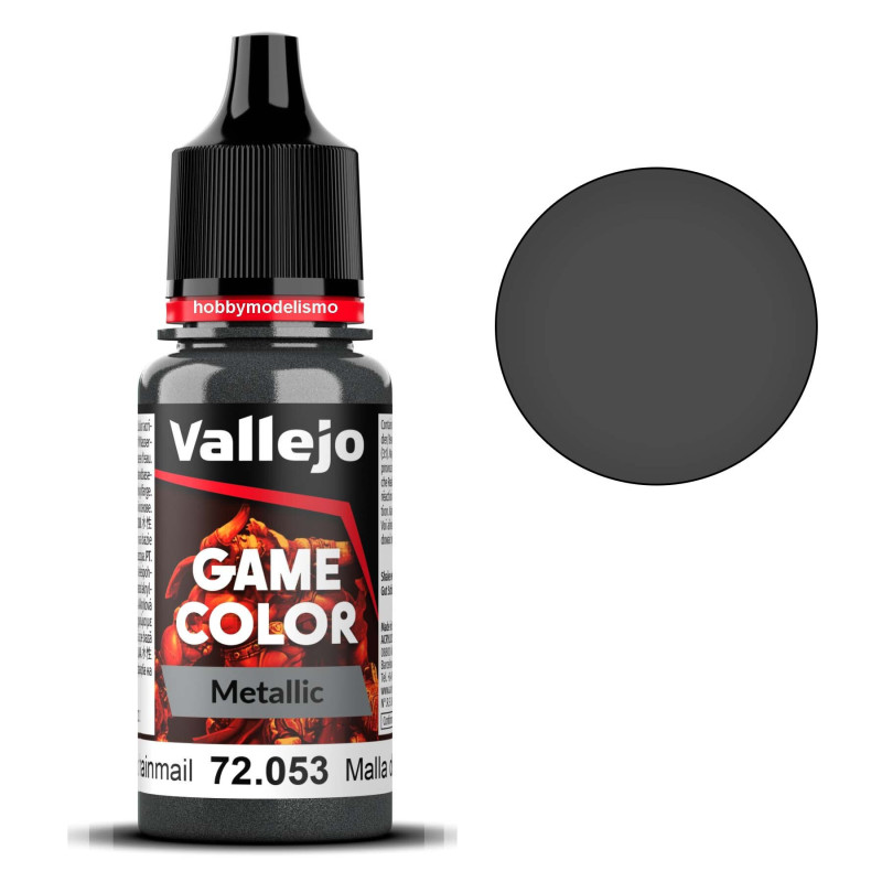 PINTURA ACRILICA MALLA DE ACERO (18 ml)  - Acrilicos Vallejo 72053