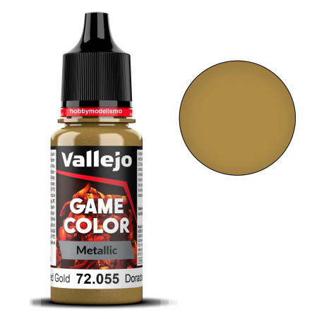 PINTURA ACRILICA DORADO PULIDO (18 ml)  - Acrilicos Vallejo 72055