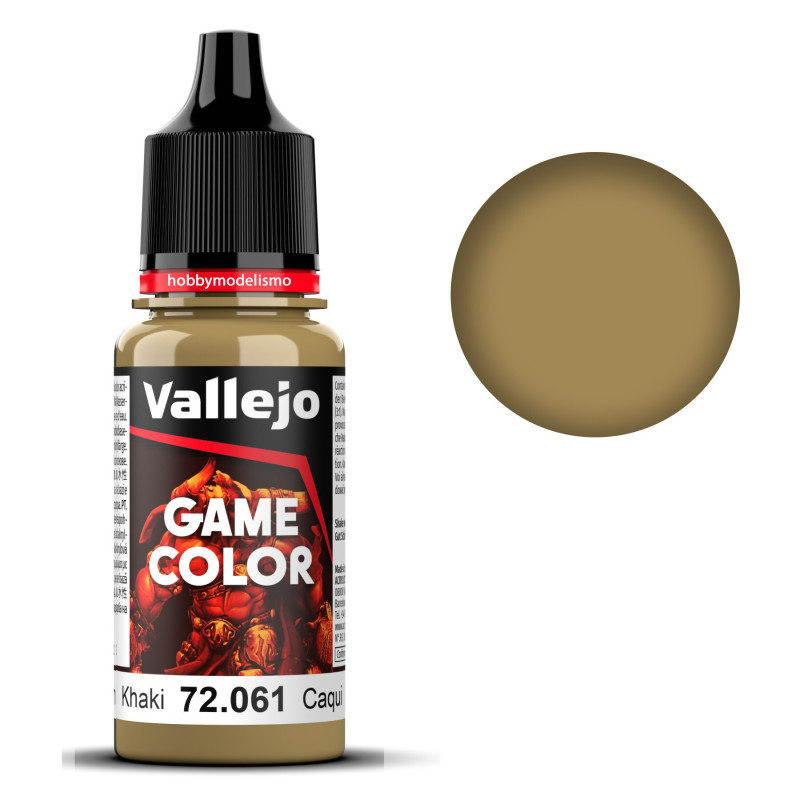 PINTURA ACRILICA CAQUI (18 ml)  - Acrilicos Vallejo 72061