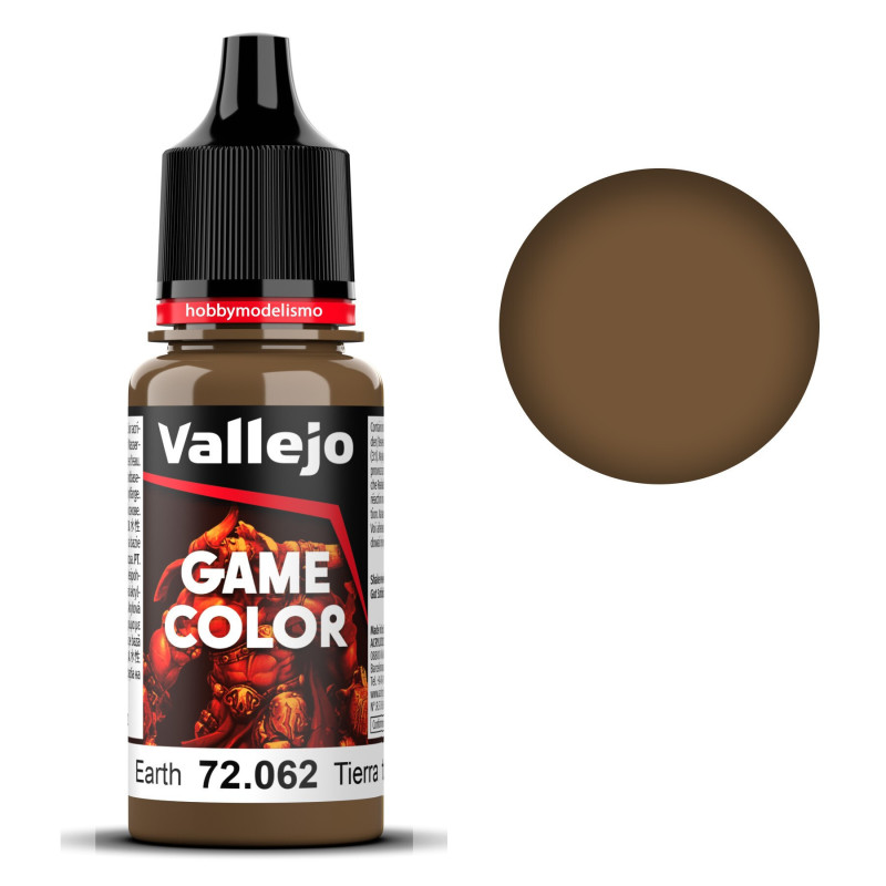 PINTURA ACRILICA TIERRA (18 ml)  - Acrilicos Vallejo 72062