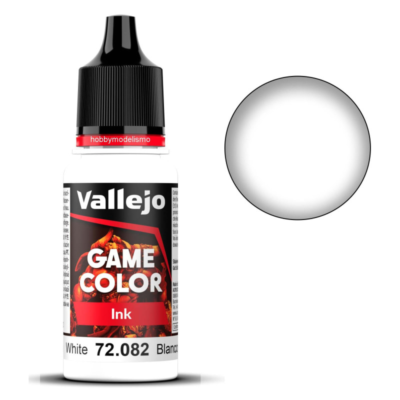 PINTURA ACRILICA TINTA BLANCO (18 ml)  - Acrilicos Vallejo 72082