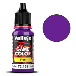 PINTURA ACRILICA FLUORESCENTE VIOLETA (18 ml)  - Acrilicos Vallejo 72159