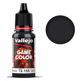 PINTURA ACRILICA GRIS CARBON (18 ml)  - Acrilicos Vallejo 72155