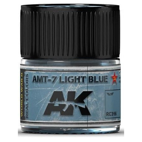 PINTURA REAL COLORS AMT-7 LIGHT BLUE (10 ml) - AK Interactive RC316