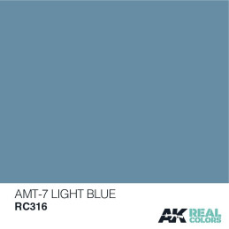 PINTURA REAL COLORS AMT-7 LIGHT BLUE (10 ml) - AK Interactive RC316