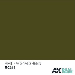 PINTURA REAL COLORS AMT-4 / A-24M GREEN (10 ml) - AK Interactive RC315