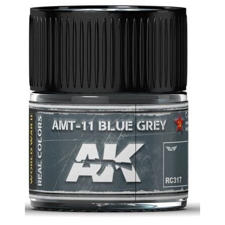 PINTURA REAL COLORS AMT-11 BLUE GREY (10 ml) - AK Interactive RC317