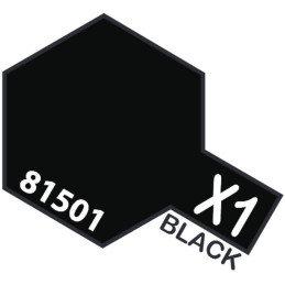 PINTURA ACRILICA NEGRO BRILLANTE X-1 (10 ml)