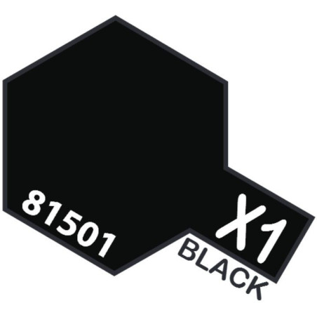 PINTURA ACRILICA NEGRO BRILLANTE X-1 (10 ml)