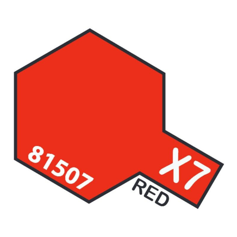 PINTURA ACRILICA ROJO BRILLANTE X-7 (10 ml)