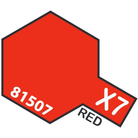 PINTURA ACRILICA ROJO BRILLANTE X-7 (10 ml)