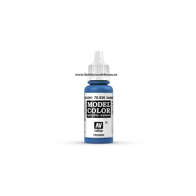 PINTURA ACRILICA AZUL OSCURO (17 ml) Nº53 RAL5005  VALLEJO MODEL COLOR