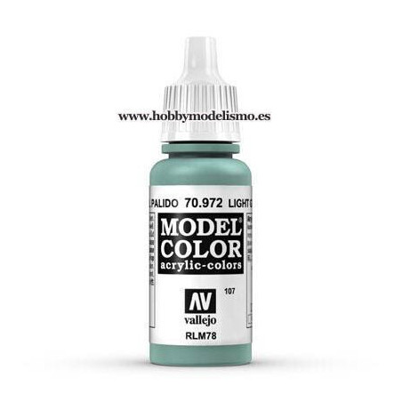 PINTURA ACRILICA VERDE AZUL PALIDO (17 ml)  RLM78 VALLEJO MODEL COLOR