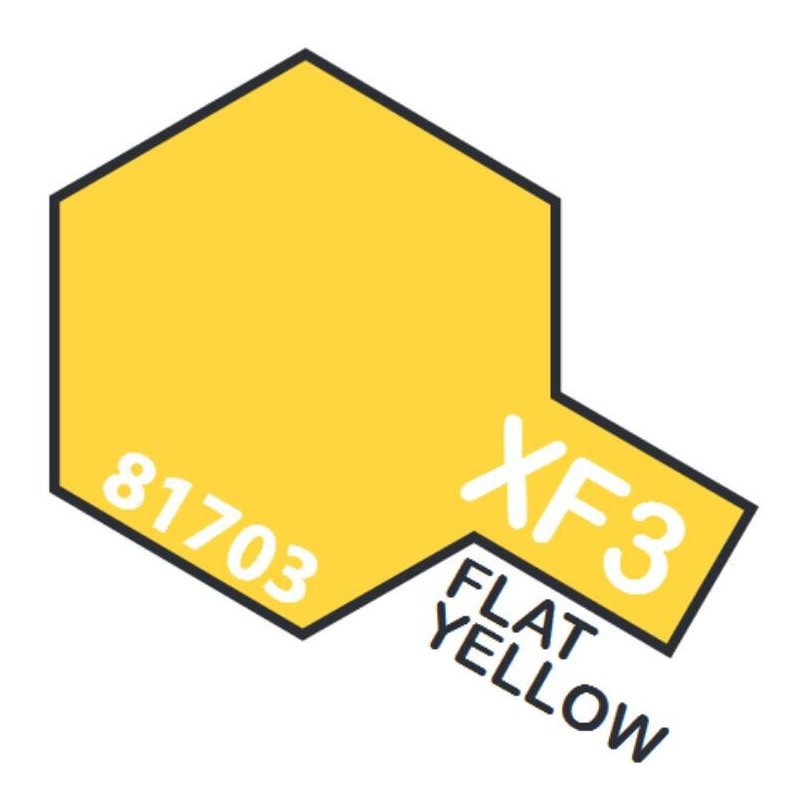 PINTURA ACRILICA AMARILLO MATE XF-3 (10 ml)