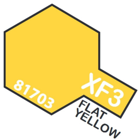 PINTURA ACRILICA AMARILLO MATE XF-3 (10 ml)