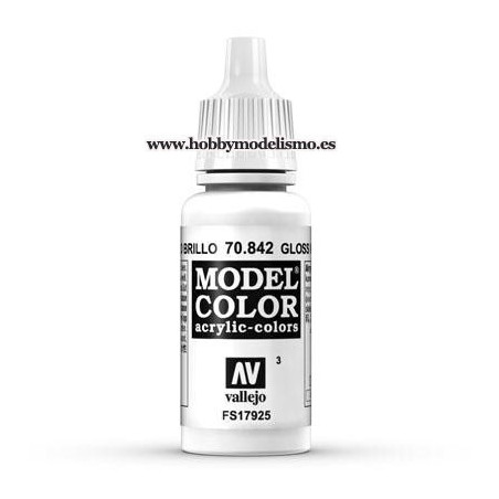 PINTURA ACRILICA BLANCO BRILLO (17 ml) Nº3 FS17925 - VALLEJO MODEL COL