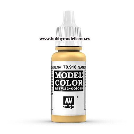 PINTURA ACRILICA AMARILLO ARENA (17 ml) Nº9 FS33696 RAL1002 - VALLEJO