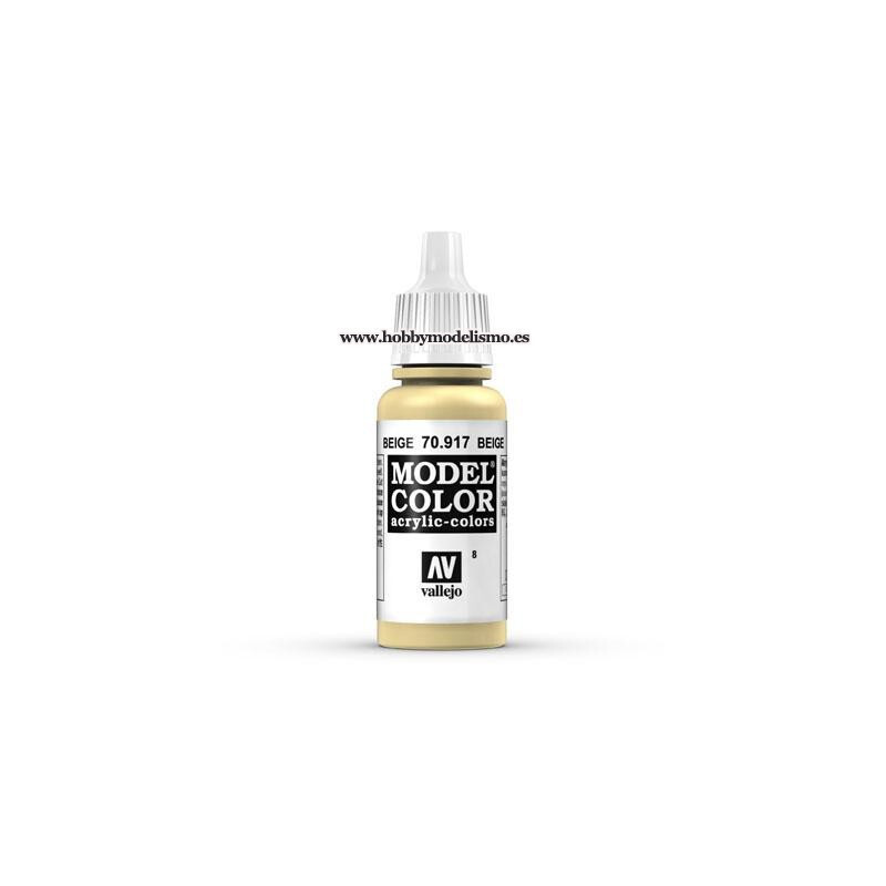 PINTURA ACRILICA BEIGE (17 ml) Nº8 FS33695 - VALLEJO MODEL COLOR