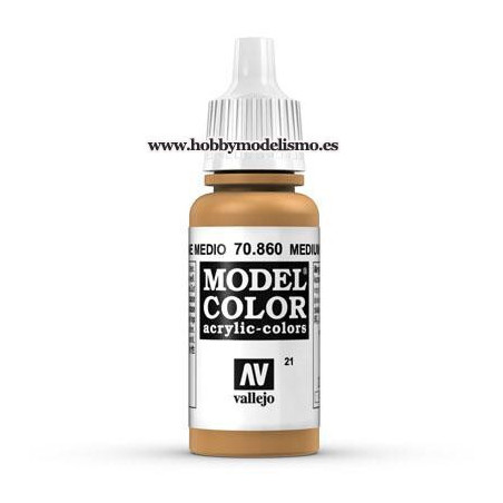 PINTURA ACRILICA CARNE MEDIA (17 ml) Nº21 - VALLEJO MODEL COLOR