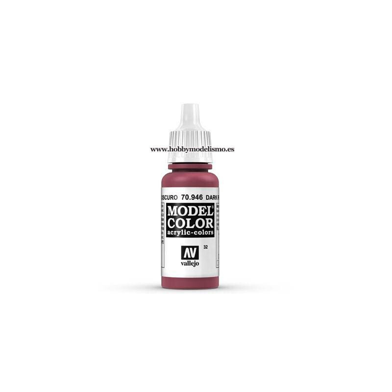 PINTURA ACRILICA ROJO OSCURO (17 ml) Nº32 VALLEJO MODEL COLOR