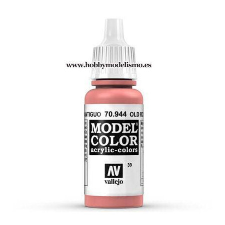 PINTURA ACRILICA ROSA ANTIGUO (17 ml) Nº39 VALLEJO MODEL COLOR