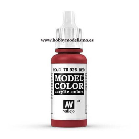 PINTURA ACRILICA ROJO (17 ml) Nº33