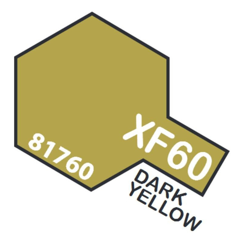 PINTURA ACRILICA AMARILLO OSCURO MATE XF-60 (10 ml)