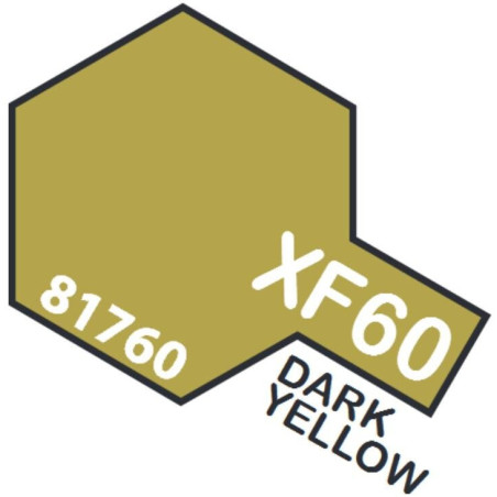 PINTURA ACRILICA AMARILLO OSCURO MATE XF-60 (10 ml)